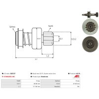 AS-PL SD5107 Freilaufgetriebe, Starter
