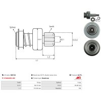 AS-PL SD5124 Freilaufgetriebe, Starter