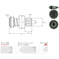 AS-PL SD6006 Freilaufgetriebe, Starter