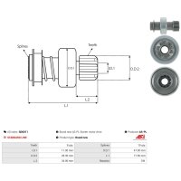 AS-PL SD6011 Freilaufgetriebe, Starter
