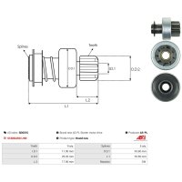 AS-PL SD6016 Freilaufgetriebe, Starter