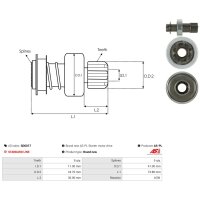 AS-PL SD6017 Freilaufgetriebe, Starter