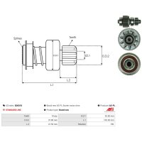 AS-PL SD6018 Freilaufgetriebe, Starter