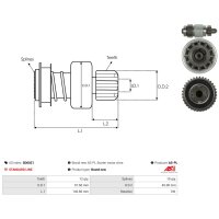 AS-PL SD6021 Freilaufgetriebe, Starter