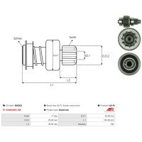 AS-PL SD6023 Freilaufgetriebe, Starter