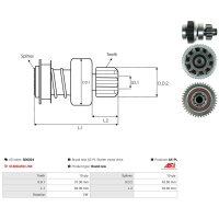 AS-PL SD6024 Freilaufgetriebe, Starter