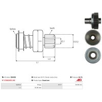 AS-PL SD6028 Freilaufgetriebe, Starter
