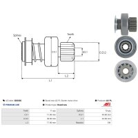 AS-PL SD6036 Freilaufgetriebe, Starter