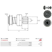 AS-PL SD6049 Freilaufgetriebe, Starter