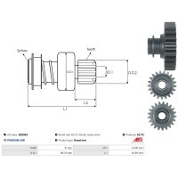 AS-PL SD6064 Freilaufgetriebe, Starter