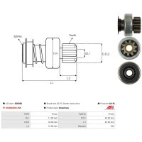 AS-PL SD6082 Freilaufgetriebe, Starter