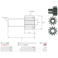 AS-PL SD6089 Freilaufgetriebe, Starter