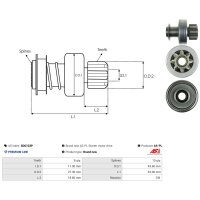 AS-PL SD6103P Freilaufgetriebe, Starter