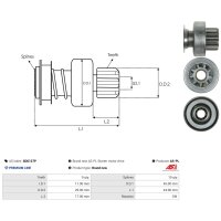 AS-PL SD6127P Freilaufgetriebe, Starter