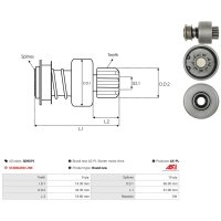 AS-PL SD9019 Freilaufgetriebe, Starter
