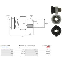 AS-PL SD9039 Freilaufgetriebe, Starter