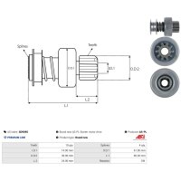 AS-PL SD9095 Freilaufgetriebe, Starter