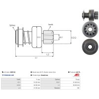 AS-PL SD9122 Freilaufgetriebe, Starter