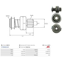 AS-PL SD9131 Freilaufgetriebe, Starter