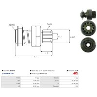 AS-PL SD9146 Freilaufgetriebe, Starter