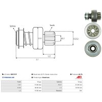 AS-PL SD9151P Freilaufgetriebe, Starter