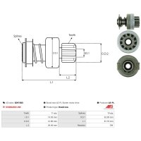 AS-PL SD9158S Freilaufgetriebe, Starter