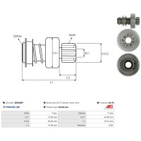 AS-PL SD9290P Freilaufgetriebe, Starter