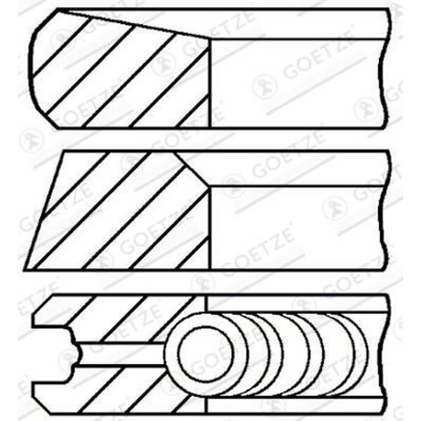GOETZE ENGINE 08-113500-00 Kolbenringsatz