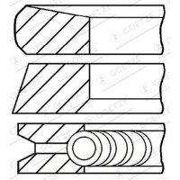 GOETZE ENGINE 08-127400-00 Kolbenringsatz