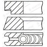 GOETZE ENGINE 08-145400-00 Kolbenringsatz