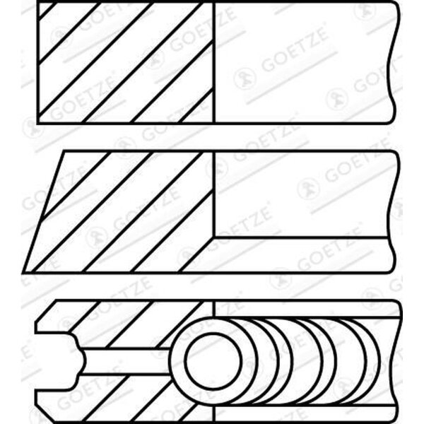 GOETZE ENGINE 08-336500-10 Kolbenringsatz