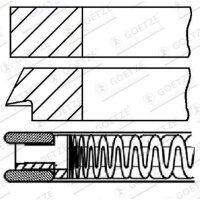 GOETZE ENGINE 08-424407-00 Kolbenringsatz