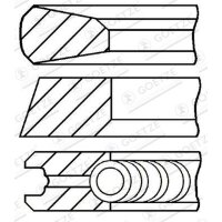 GOETZE ENGINE 08-427407-00 Kolbenringsatz