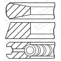 GOETZE ENGINE 08-436708-00 Kolbenringsatz