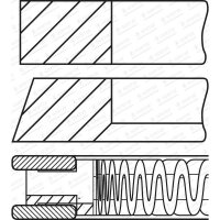 GOETZE ENGINE 08-438400-00 Kolbenringsatz