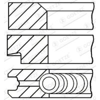 GOETZE ENGINE 08-438507-00 Kolbenringsatz