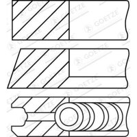 GOETZE ENGINE 08-439107-10 Kolbenringsatz
