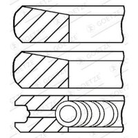GOETZE ENGINE 08-443507-00 Kolbenringsatz