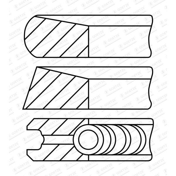 GOETZE ENGINE 08-448600-00 Kolbenringsatz