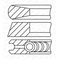 GOETZE ENGINE 08-449800-00 Kolbenringsatz