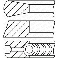 GOETZE ENGINE 08-449800-00 Kolbenringsatz