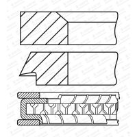 GOETZE ENGINE 08-451604-00 Kolbenringsatz