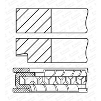 GOETZE ENGINE 08-452207-00 Kolbenringsatz