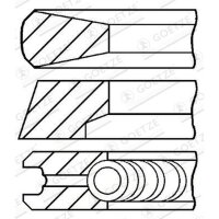 GOETZE ENGINE 08-854700-00 Kolbenringsatz
