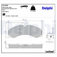 DELPHI LP1046 Bremsbelagsatz, Scheibenbremse