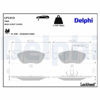 DELPHI LP1413 Bremsbelagsatz, Scheibenbremse