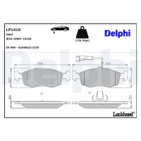 DELPHI LP1416 Bremsbelagsatz, Scheibenbremse