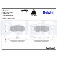 DELPHI LP1515 Bremsbelagsatz, Scheibenbremse