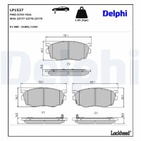 DELPHI LP1527 Bremsbelagsatz, Scheibenbremse