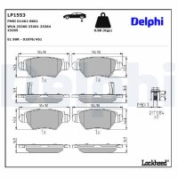 DELPHI LP1553 Bremsbelagsatz, Scheibenbremse